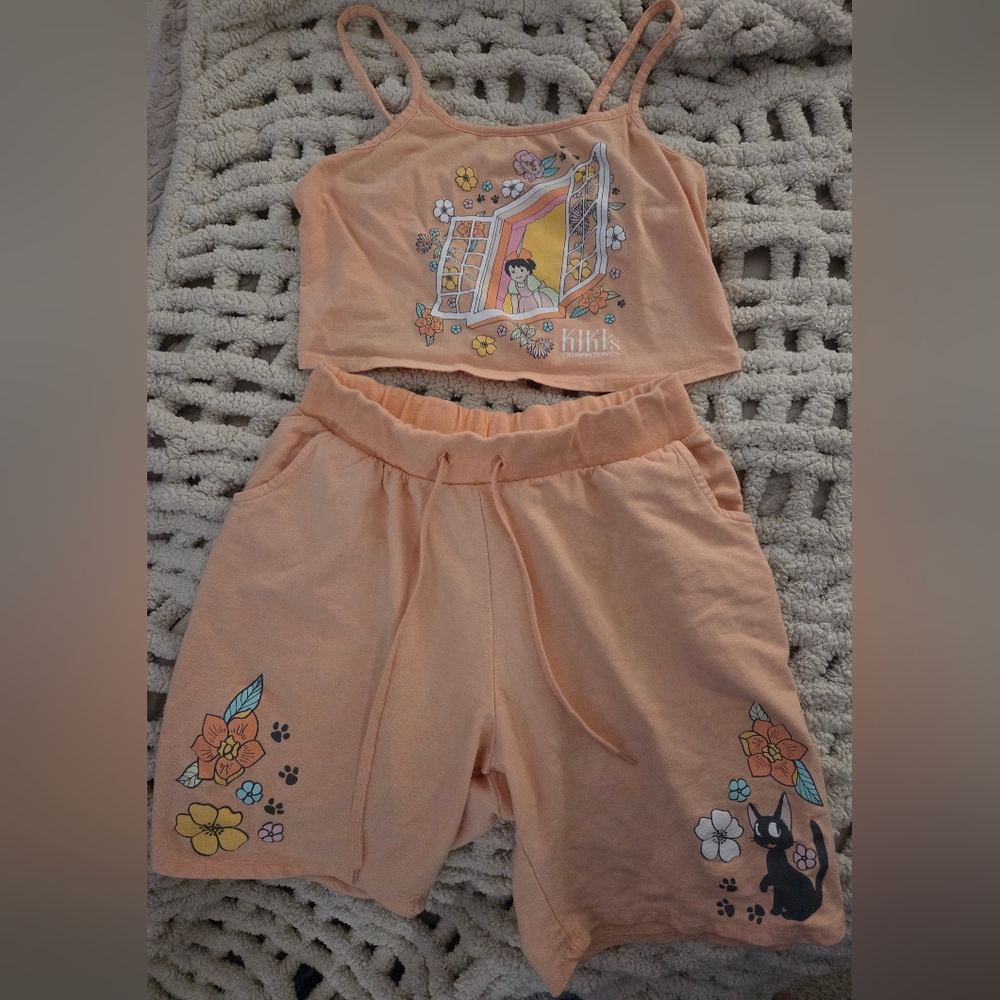 Her Universe Studio Ghibli Kiki's Delivery Service Peach Lounge Set Hot Topic